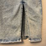 Guess  y2k acid wash denim bustier front slit bodycon sleeveless dress small Photo 10