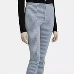 Theory Classic Skinny Pants Blue Midnight Screen Multi Stretch Size 00 - $345 Photo 0