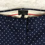 J.Crew  Women's Navy Polka Dog CAFE CAPRI Size 00 Photo 3