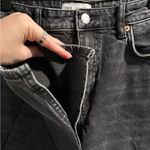 ZARA  Black Wash Straight Leg Jeans- Size 6 Photo 2