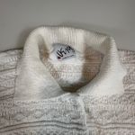 Vintage Viana Knit Collar Button Down Sweater Textured White Made in USA L Size L Photo 2