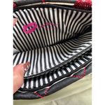 Betsey Johnson Luv Betsey NWOT Sequin Hearts Stripe Quilted Faux Leather Clutch Pouch Wristlet Photo 3