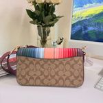 Coach GEORGIE SHOULDER BAG SIGNATURE CANVAS-RAINBOW LINEAR QUILTING C1530 Photo 2