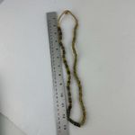 African Sand Cast Glass Trade Beads Handmade Green Earthtone Brown on Grass Photo 6