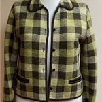 Source Unknown  Green and Black Plaid Blazer Photo 1