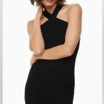 Aritzia Babaton Sculpt Knit Criss Cross Black Ribbed Mini Dress Size XS Photo 1