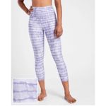 Athleta Mid-Rise Elation Printed Capri Legging, Purple Water Color Tie Dye, M Photo 1