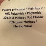 Sézane  La Maille Women XS Gaspard Chunky Knit Cardigan Red Button Front Mohair Photo 7