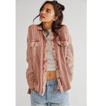 Free People FP One Oversized Scout Jacket Shacket Grunge Bohemian Arizona Large Photo 4