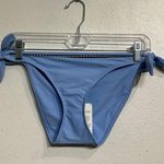 Lemlem  Sky Blue Lena Diamond Jacquard String Bikini Bottoms Sz XS NWT Photo 1