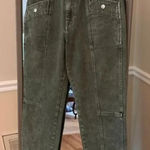 BDG  Urban Outfitters  Jeans Size 28 Green High Rise Tapered 100% Cotton‎ Utility Photo 0