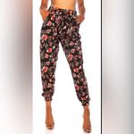 Torrid  Black Floral Jogger Pants Photo 1