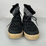 Toms Black Lace Up Winter Shoes Size 9.5 Photo 1