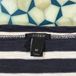 J.Crew  Striped Boat Neck Long Sleeve Shirt Metallic Accents Women's Size M Photo 4