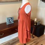 Xhilaration Dress Rust Long Sleeve Burnt Orange New Flowy Hippie Photo 10