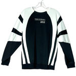 Adidas Sweatshirt Womens Small Black White Colorblock EQT Originals Streetwear Photo 0