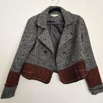 Hem & Thread Hem & Threat Tweed Gray and Orange Jacket Photo 0