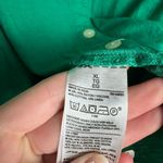 Old Navy  green linen blend short sleeve button down V-neck size XL I19 Photo 3