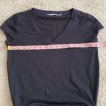 Athleta Topanga Shirt Dress Black Ruched Cap Sleeve V-Neck Stretch Size XS Photo 9