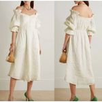 Cult Gaia Simona Ruffled Off The Shoulder Midi Dress Off White Womens Size 0 Photo 2