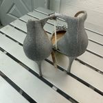 Badgley Mischka Silver Violette Crystal Pointed Stiletto High Heels SZ 1… Photo 4