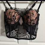 Victoria's Secret  Lace Corset Top Bustier Floral Photo 0