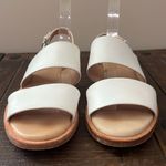 COS  Sandals Double Strap Flat White Leather Size US 8 Photo 8