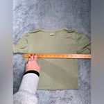 Youngla ribbed green crop top small Photo 5