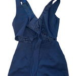 Aritzia Wilfred black romper cut out bow tie back size 4 Photo 0