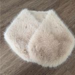 NWT Tulip Bridal White Faux Fur Wrap Stole Scarf Wedding Women’s S Small Tan Photo 1