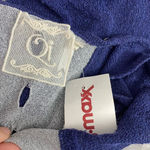 Qi Knit Tank Top Tunic Navy Blue Silver Photo 9