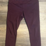 Athleta Women's Eggplant (Purple) Athletic Leggings w/rear zipper pocket XL Photo 0