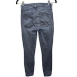 Alice + Olivia Grey High Rise Exposed Front Zip Skinny Jeans Size 24 Photo 3