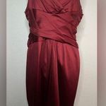 Jones New York  Backless Burgundy Formal Party Bridesmaid Sleeveless Dress petite Photo 0