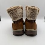 Skechers Women's SN49475 Brown Leather 6" Ankle Boots Faux Fur Size 7.5 Photo 3