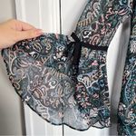 Veronica Beard  • Denver Crew Neck Dress mini floral silk drop waist flowy ruffle Photo 13