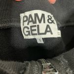 Pam & Gela  Black Zip Front Top Small Photo 3