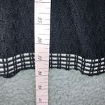 Max Studio  Knit Dress Women Medium Square Neck 3/4 Sleeve A Line White Trim Photo 3