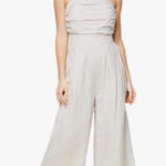 Sugar Lips  Strapless Linen Wide Leg Jumpsuit Photo 0