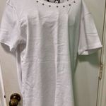 Current/Elliott Current Elliott shirt white with metal studs size 8 Photo 2