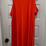 Eye Candy Orange/Coral Strappy V Neck Cold Shoulder Dress size 3X Photo 8