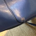 Milly ‎ satchel purse crossbody blue large zipper pockets handle Photo 6