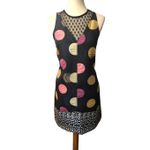 Maeve Retro Tilde Jacquard Mixed Media Colored Polka Dots Dress Size S NWT Photo 1