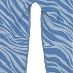 Spiritual Gangster Women's Size XS / S Blue Love Zebra Seamless Sculpt Leggings Photo 2