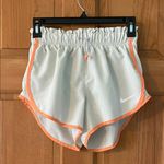 Nike Size Extra Small XS Dri-Fit Women's White and Orange Running Shorts Photo 0