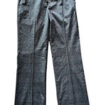 Talbots Womens  Signature Flare Charcoal Gray Plaid Dress Pants - Sz 4 Photo 0