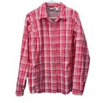 L.L.Bean  Women's Tropicwear UPF 50+ Long Sleeve Button Up Shirt Size LARGE Photo 2