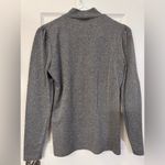 J.Crew  | gray mock turtleneck with puff sleeves, size S Photo 3