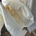 Paper Heart  Strapless Black Cream Colorblock Midi Maxi Dress Size Large Photo 5