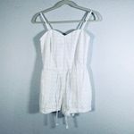 Jack by BB Dakota O'Hara Womens Waist Tie Embroidered Romper White Sz 0 Coquette Photo 1